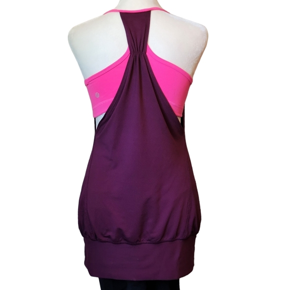 Lululemon No Limits Tank Pink Purple Lululemon Bra and Tank Combo Size 8 - Picture 3 of 14